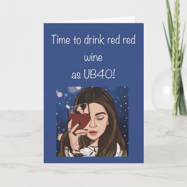 Carte anniversaire 40e (Devant)