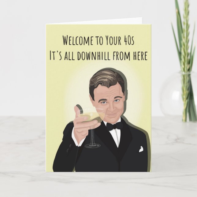 Carte anniversaire 40e (Devant)