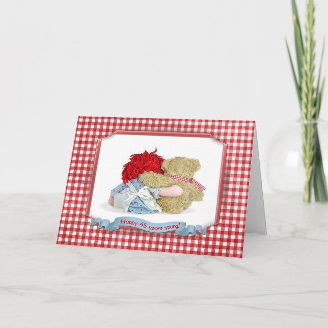 Carte Anniversaire 45 ans (Devant)