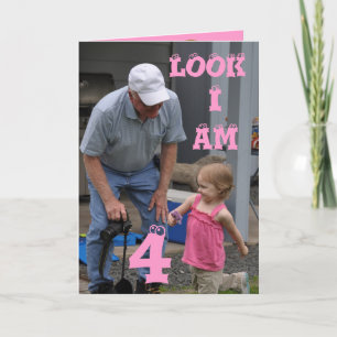 Carte Anniversaire 4 ans