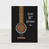 Anniversaire, 50e, Guitare acoustique noire