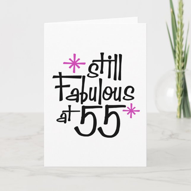 Carte Anniversaire 55 ans (Devant)