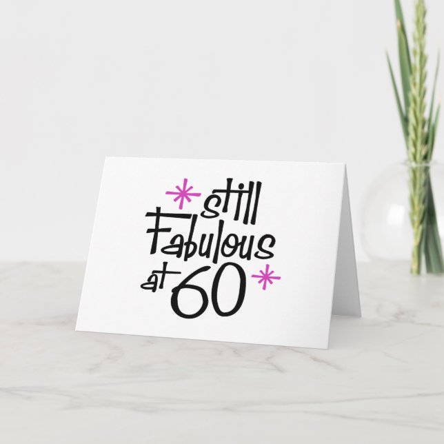 Carte Anniversaire 60 ans (Devant)