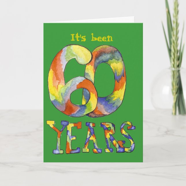 Carte anniversaire 60e (Devant)