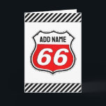 Carte Anniversaire 66 ans<br><div class="desc">Amusant design de 66ème anniversaire.</div>