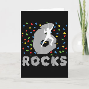 Carte Anniversaire 6 Ans Escalade Enfant de Six Ans Grim