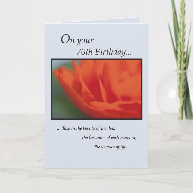 Carte Anniversaire 70 ans (Devant)