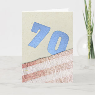 Carte Anniversaire 70 ans