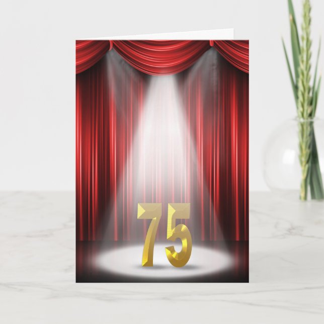 Carte Anniversaire 75 ans (Devant)