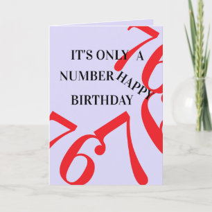 Carte anniversaire : 76