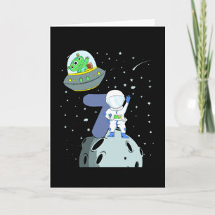 Carte ANNIVERSAIRE 7 7e anniversaire garçon astronaute