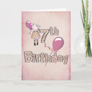 Carte Anniversaire 7 ans