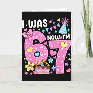 Carte Anniversaire 7 Ans J'avais 6 Ans Maintenant J'ai 7
