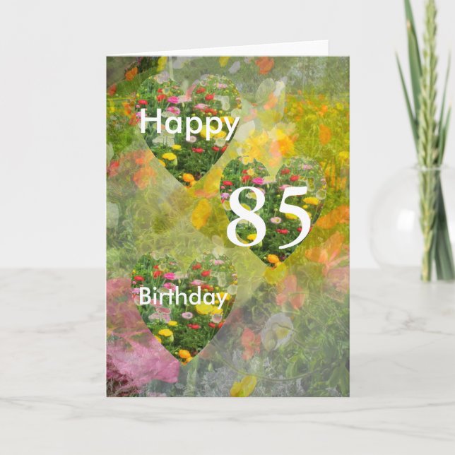 Carte Anniversaire 85 ans (Devant)