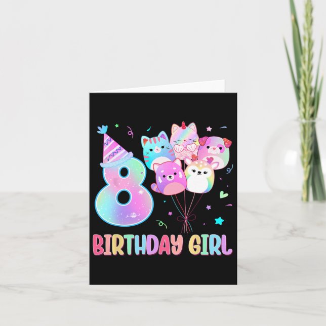 Carte Anniversaire 8e Anniversaire Squad Mallow Gir (Devant)