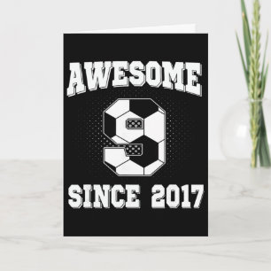 Carte Anniversaire 9 Ans Football 9 Ans Génial Depuis 20