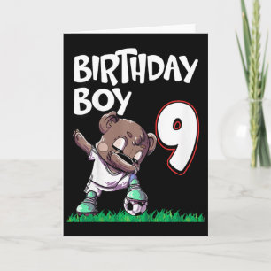 Carte Anniversaire 9 ans Garçon Football 
