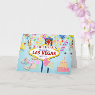 Carte Anniversaire à Las Vegas Card