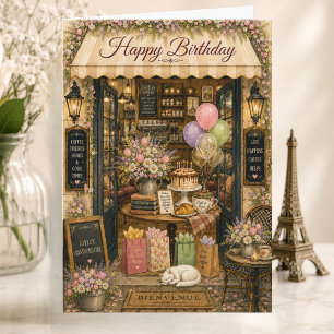 Carte Anniversaire à Paris Amoureux de Paris Anniversair