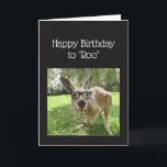 Carte Anniversaire à Roo Fun Kangaroo Australie Art anim<br><div class="desc">Fun Kangaroo Happy Birthday to Roo Mate Australian Animal Humour vierge dans la carte</div>
