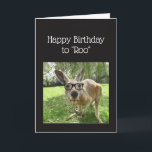 Carte Anniversaire à Roo Fun Kangaroo Australie Art anim<br><div class="desc">Fun Kangaroo Happy Birthday to Roo Mate Australian Animal Humour vierge dans la carte</div>