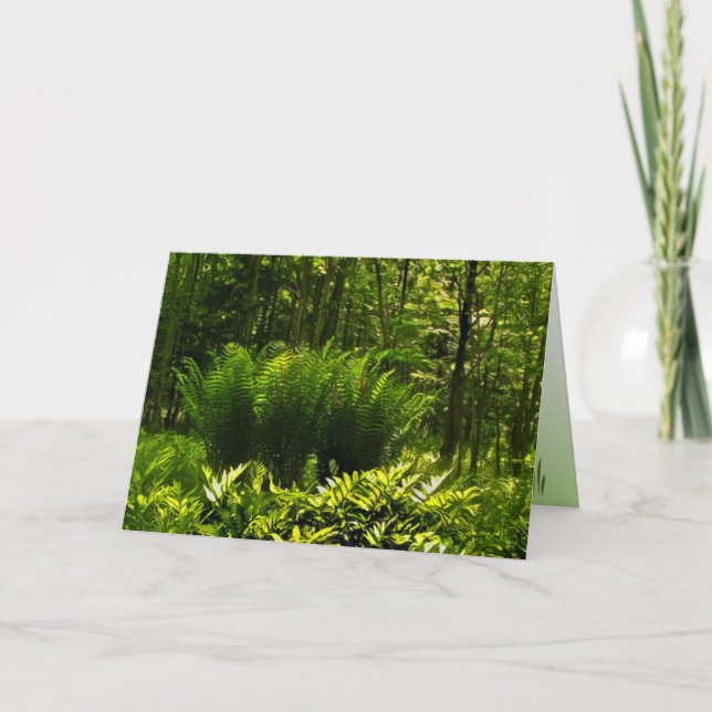 Carte Anniversaire Abstrait de Wild Fern (Devant)