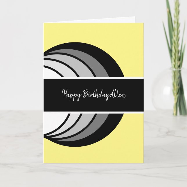 Carte Anniversaire Abstrait moderne (Devant)