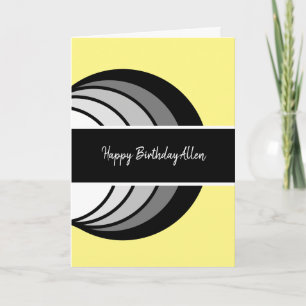 Carte Anniversaire Abstrait moderne
