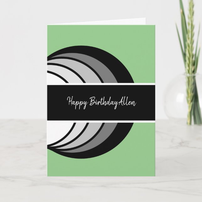 Carte Anniversaire Abstrait moderne (Devant)