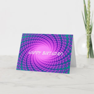 Carte Anniversaire Abstrait pourpre