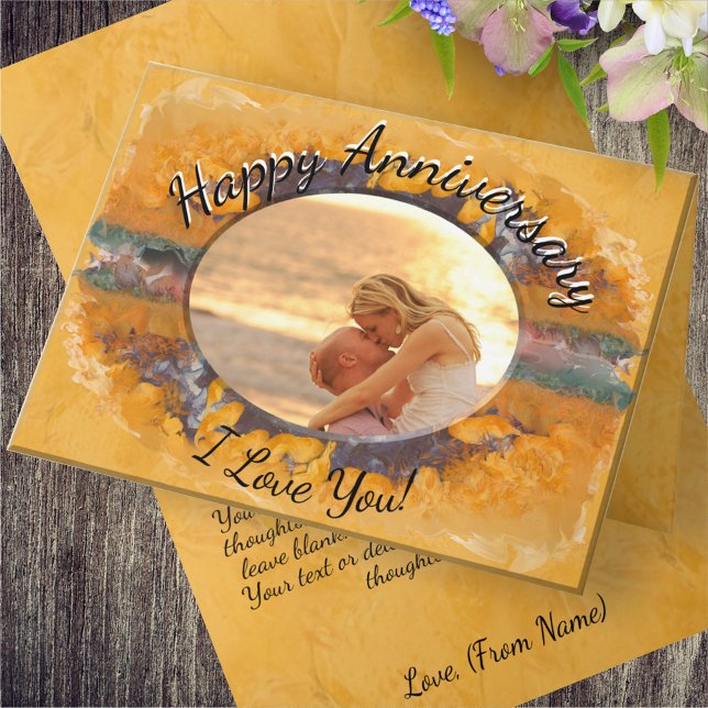 Carte Anniversaire Abstrait Sunset 0612 (Créateur téléchargé)