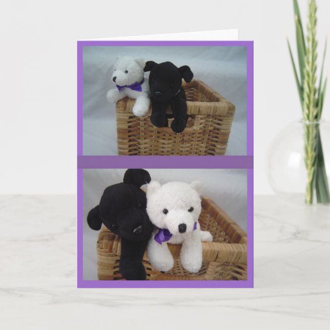 Carte Anniversaire adorable d'animaux (Devant)