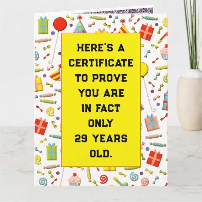 Carte Anniversaire Adulte Drôle (Devant)
