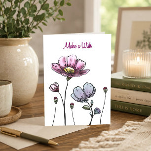 Carte Anniversaire Améthyste Meadow