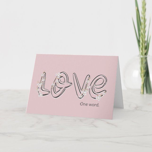 Carte Anniversaire Amour Fleur d'Amande Texte (Devant)
