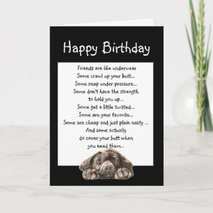 Carte Anniversaire amusant pour un ami qui couvre vos ar