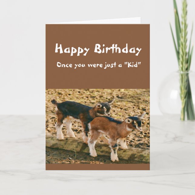 Carte Anniversaire amusant sur la colline Ancien Humour  (Devant)