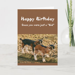 Carte Anniversaire amusant sur la colline Ancien Humour 