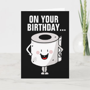 CARTE ANNIVERSAIRE AMUSANT SUR LA COLLINE BONS POOPS