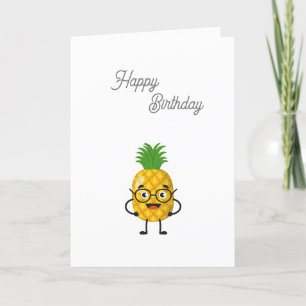 Carte Anniversaire ananas