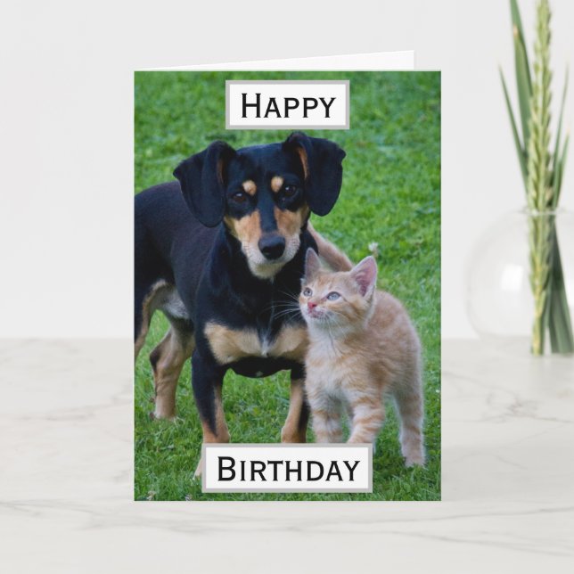 Carte Anniversaire Animaux de compagnie Photo du parent (Devant)