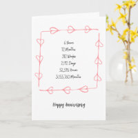 Carte Anniversaire Année 6