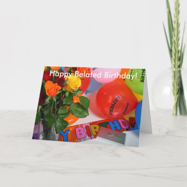 Carte Anniversaire Anniversaire Dépassée (Devant)