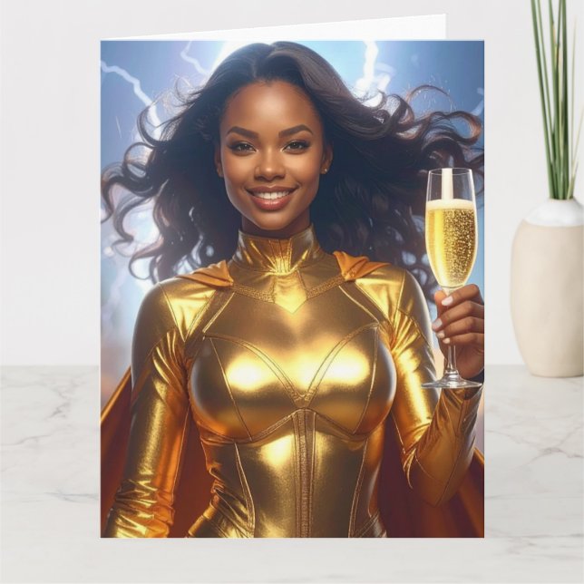 Carte Anniversaire & Anniversaire Superhero (Devant)