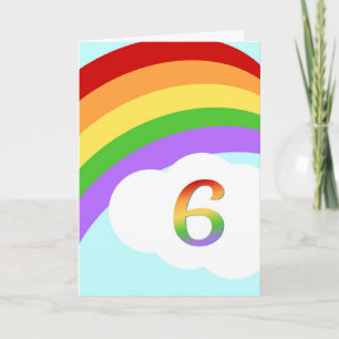 Carte Anniversaire Arc En Arc Pour 6 Ans