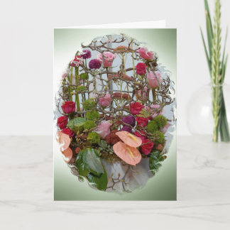 Carte Anniversaire - Arrangement Floral