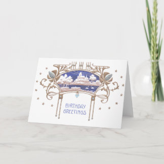 Carte Anniversaire Art Nouveau