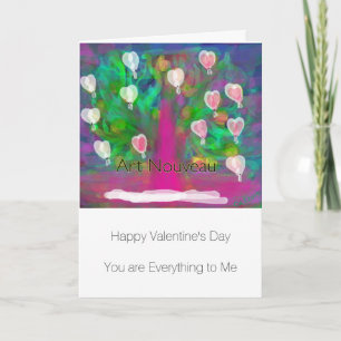 Carte Anniversaire Art Nouveau Design