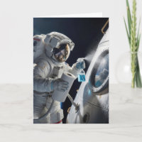 Anniversaire Astronaute Nettoyage Fenêtre de Véhic
