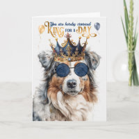Anniversaire Australian Shepherd Chien King pour u